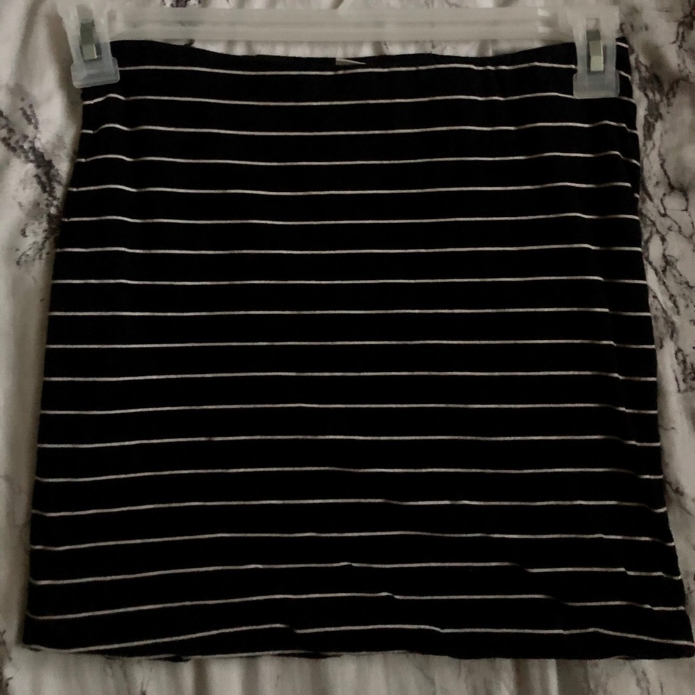 Striped mini skirt